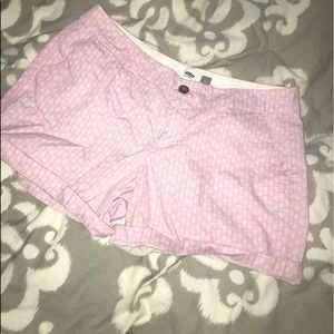 Pink and white pineapple shorts
